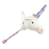 Cavalo Unicornio Com Rodinhas E Som 99cm Branco Lovely Novo