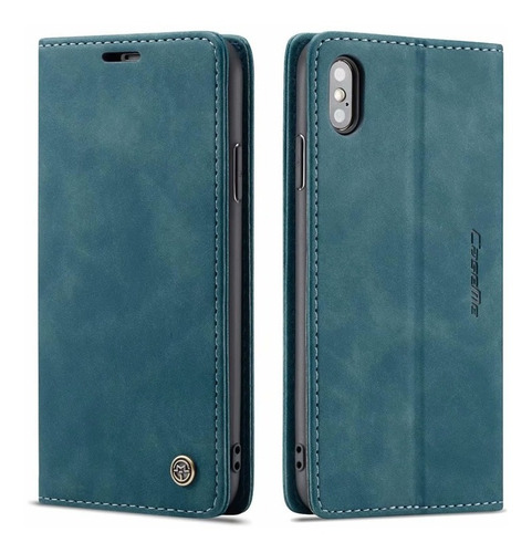 Case Carteira Em Couro Magnética Para iPhone X/xs Xr Xsmax