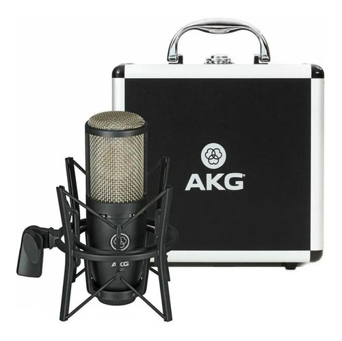 Micrófono Akg P420 Condensador  Multipatrón Negro 6c