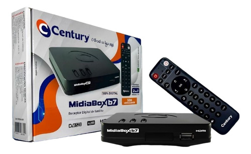 Receptor Digital Century Midiabox B7 Com Lnbf Duplo