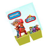 Caja Grande Milk Box Imprimible Dino Ranch Para Personalizar