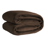 Manta Cobertor Casal Microfibra Antialérgico 2,20mx1.80m Cor Tabaco