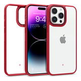 Funda Caseology Skyfall Clear Para iPhone 14 Pro - Rojo