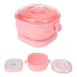 Calentador Fundidor De Cera Para Depilar 400ml Silicon Color Rosa