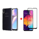 Capa Capinha Anti Shock + Pelicula Vidro 3d Para Galaxy A10s