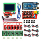 Kit Para Arduino Mega 2560 R3 + Rampas 1,4 Controlador Lcd +