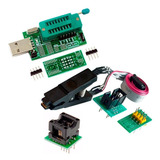 Prog Usb Ch341a + Adapt. Soic8 150mil + Pinza + Cable - Gtia