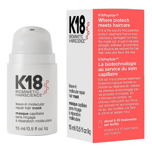 New Máscara K18 Molecular +repair +hair Mask Reparación 15ml