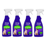 Kit 4educador Xô Gatinho 500ml Adestrador Xixi Não Sanitário