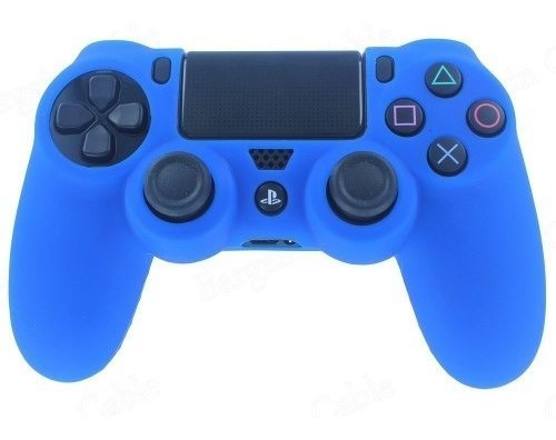 Funda Protector Silicona Control Ps4 Color Azul - Revogames