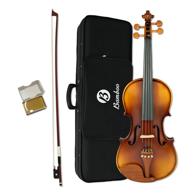 Bamboo Violín 4\u002F4 Superior, Incluye Estuche, Brea Y Arco. Color Café | Meses sin interés