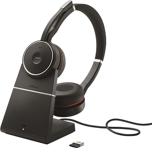 Jabra Evolve 75 Uc Auriculares Inalámbricos + Soporte Carga