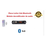 Placa Decodificador Usb P/ Caixa Ativa Mp3 Fm Aux Bluetooth