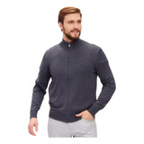 Casaco De Frio Masculino Com Zíper Suéter Tricot Blusa Frio