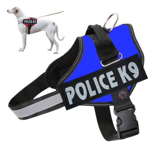 Coleira Peitoral Pet Ajustável Cachorro Grande Porte Policia