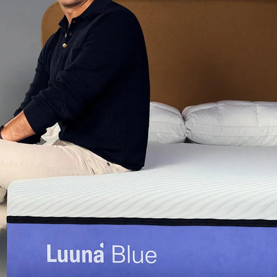 Colchón Luuna Blue Espumas Certificadas, Matrimonial Color Blanco | Meses sin interés