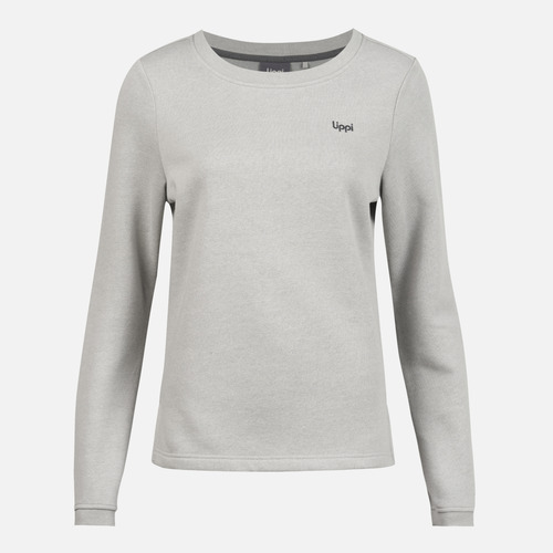 Poleron Mujer Insigne Sweatshirt Melange Gris Claro Lippi