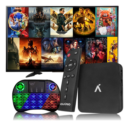 Tv Box Aquário Stv-3000 Padrão 4k 8gb Com 1gb De Memória Ram