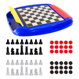 Kit 8 Jogos Tabuleiro Infantil Familiar Xadrez Dama Ludo