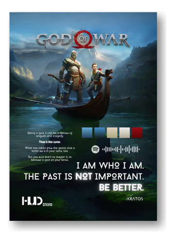 Poster Exclusivo De Videojuego: God Of War (2018) (33x50 Cm)