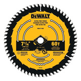 Disco Sierra 7-1/4'' X 60d Dewalt Dwa171460 Dewalt Color Negro