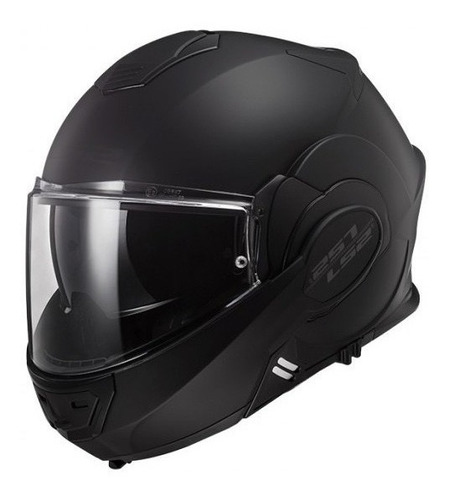 Casco Abatible Ls2 Ff399  Valiant 180 Degrees  Noir Ngo Mat