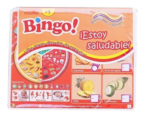 Juegos Tarjetas Bingo ¡estoy Saludable! Educación En Grupo