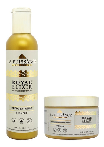 La Puissance Royal Elixir Kit Shampoo + Máscara Pelo Rubio