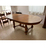 Mesa De Comedor Antigua Restaurada De 2 Mts. Y Extensible 