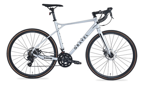 Bicicleta De Ruta Gravel Armstrong R700 Shimano A070 14v Color Gris Claro Tamaño Del Cuadro 56 Cm