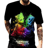 Asz Camiseta De Hip Hop Con Estampado 3d De Groot De Marvel