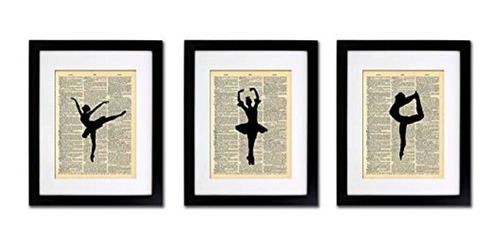 Bailarinas - 3 Set De Impresión Para El Hogar, Oficinas..