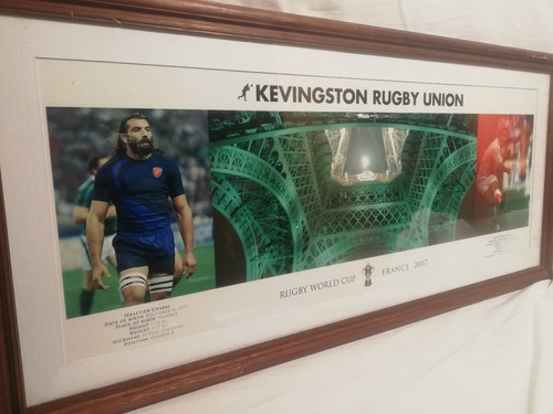 Cuadro Kevingston Rugby Union,89cm X 43cm