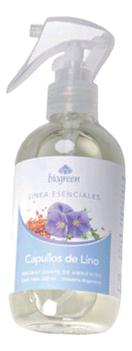 Aromatizante Biogreen Capullos De Lino 240 Ml + Gatillo