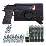 Combo M9 Airgun 6mm + 05 Tubetes + Coldre + Acessórios