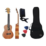 Kit Completo Ukulele Concert Shelby Mogno Su23m