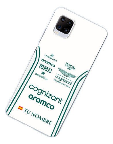 Funda Para Zte Alonso Aston Martin Personalizado Nombre