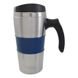 Taza Térmica Tapa Protector Antiderrames 450ml Wallis Color Azul Liso