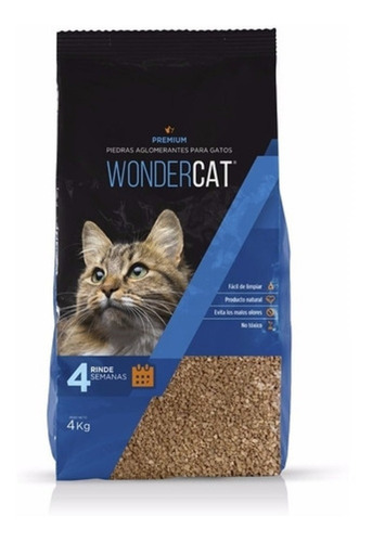 Piedras Aglomerantes Wondercat 4kg Por 4 Bolsas