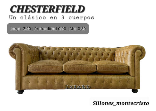 Sillón Chester 3 Cuerpos 