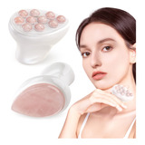 Beautyfactor Juego De Rodillo De Jade Y Gua Sha Para Cara, O