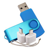 Mini Unidad Flash Usb De Capacidad Con 1 Otg (micro Usb) Y 1