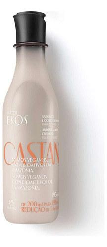 Jabon Liquido Cremoso Corporal Castaña Ekos Natura Lvdm