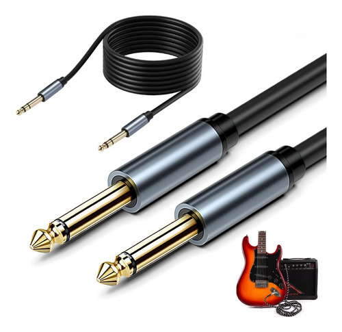 Cable Guitarra De Instrumento Eléctrico Bajo Audio Cable 8m