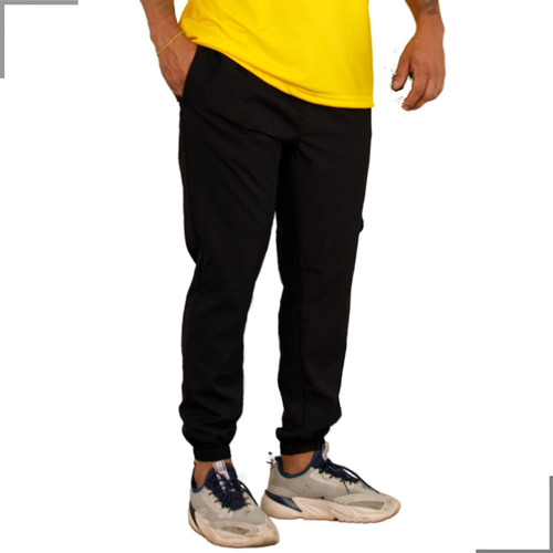 Calça Sport Malha Ultra Leve Bolso Com Zíper Treino Academia