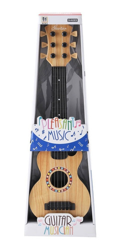 Guitarra Acústica Para Niños Con Clavijas De Afinar + Uñeta