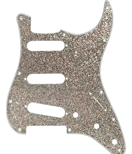 Pickguard Cool Parts Gris Sparkle Guitarra Strato 3 Simples