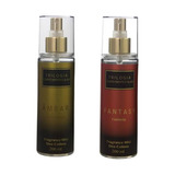 Kit Fragrance Mist Âmbar E Fantasy Trilogia Deo Colônia Corpo & Cabelo