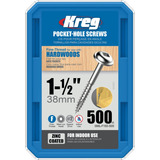 Tornillos Kreg Sml-f150-500-int 1 1/2  38mm 500un Rosca Fina