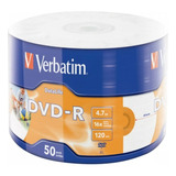 Dvd - R Verbatim 4.7 Gb 16x Por 50 Unidades 